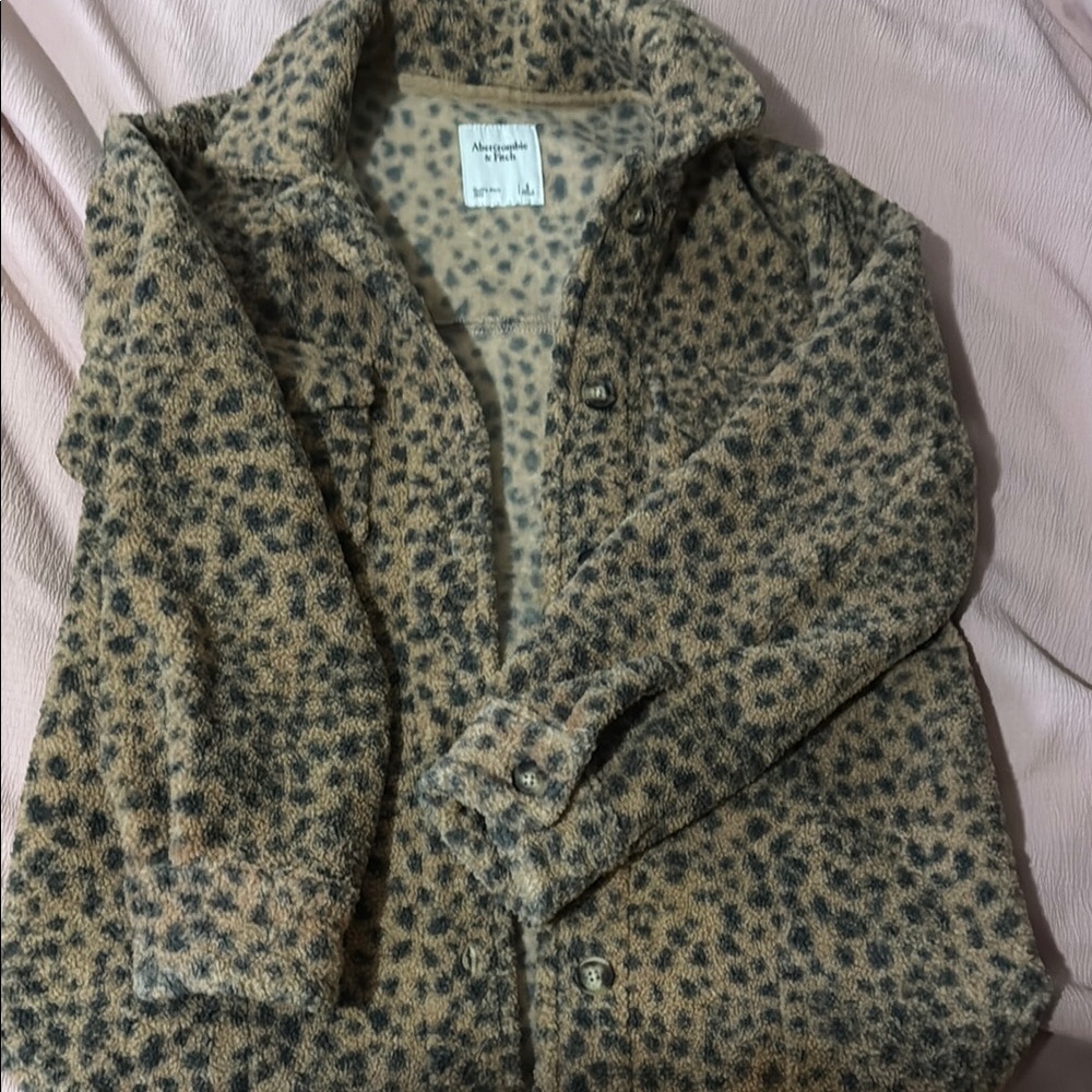 Abercrombie & Fitch Leopard Print Jacket
